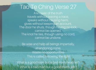 Tao Te Ching Verse 27 – Does this verse contradict itself? tao te ching verse 27