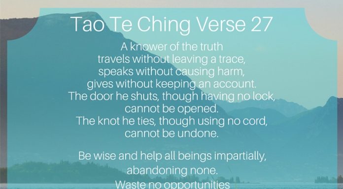 Tao Te Ching Verse 27 – Does this verse contradict itself? tao te ching verse 27